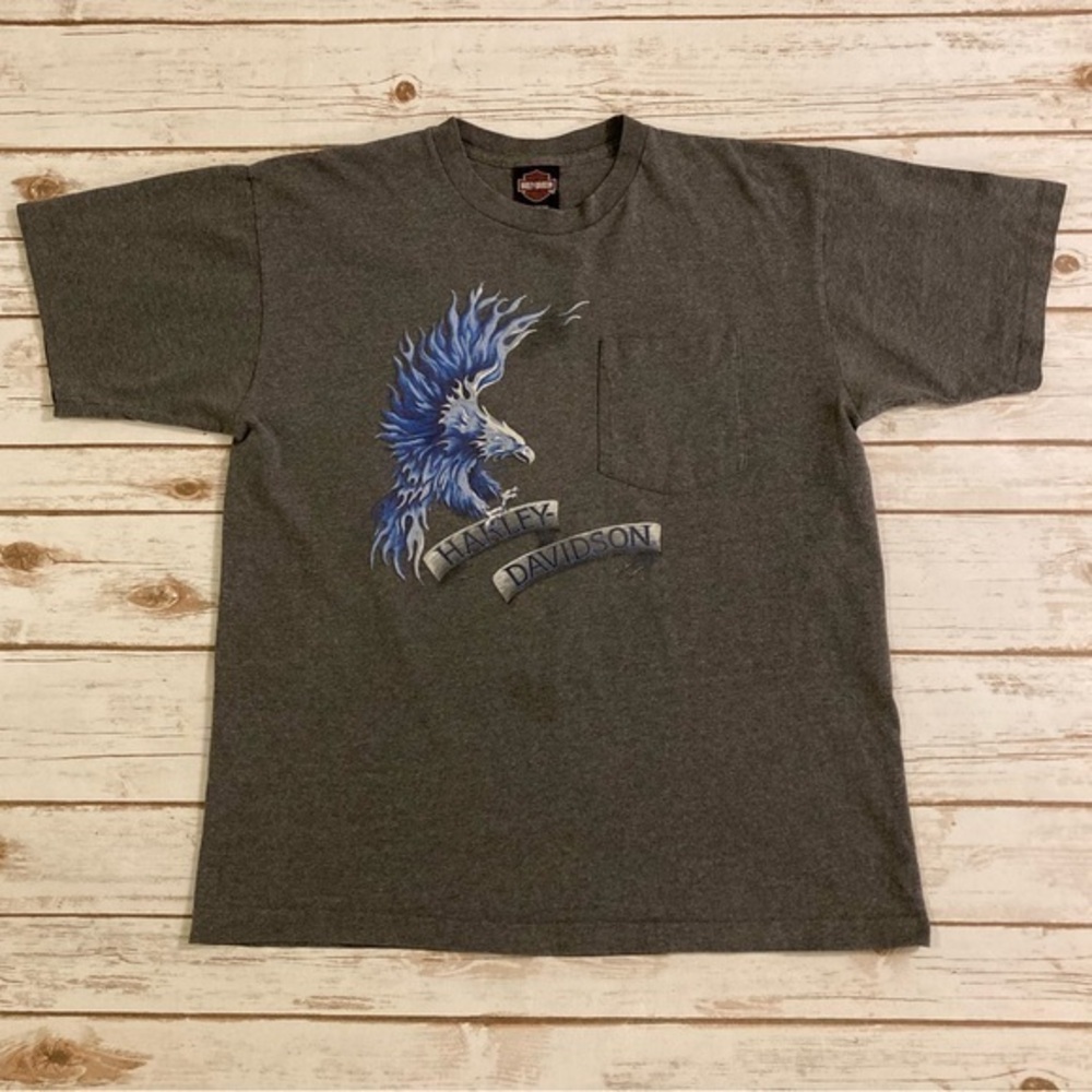 Vintage Harley-Davidson Gray Century Medina, OH T-Shirt Large